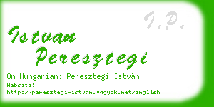 istvan peresztegi business card